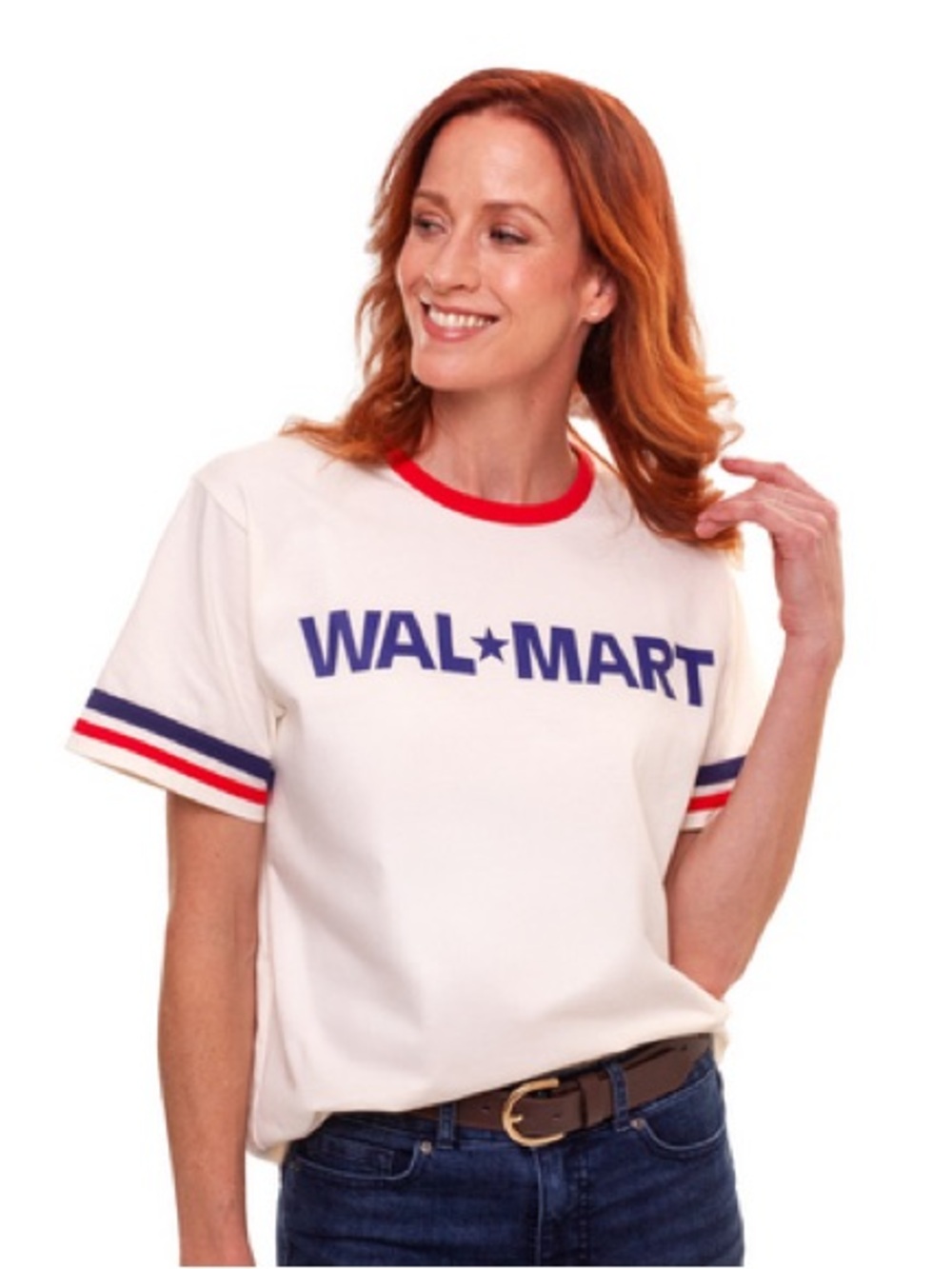 NWT Spark Shop Walmart Unisex Ringer Tee - Small